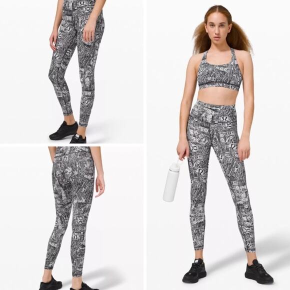 Lululemon Wunder Train HR Tight 25" Tear It Up Size 2 - Picture 1 of 9